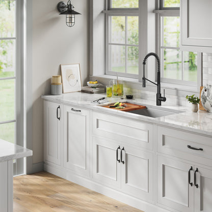 KRAUS Kore 36" Undermount Workstation 16 Gauge Stainless Steel Single Bowl Kitchen Sink with Accessories - KWU110-36