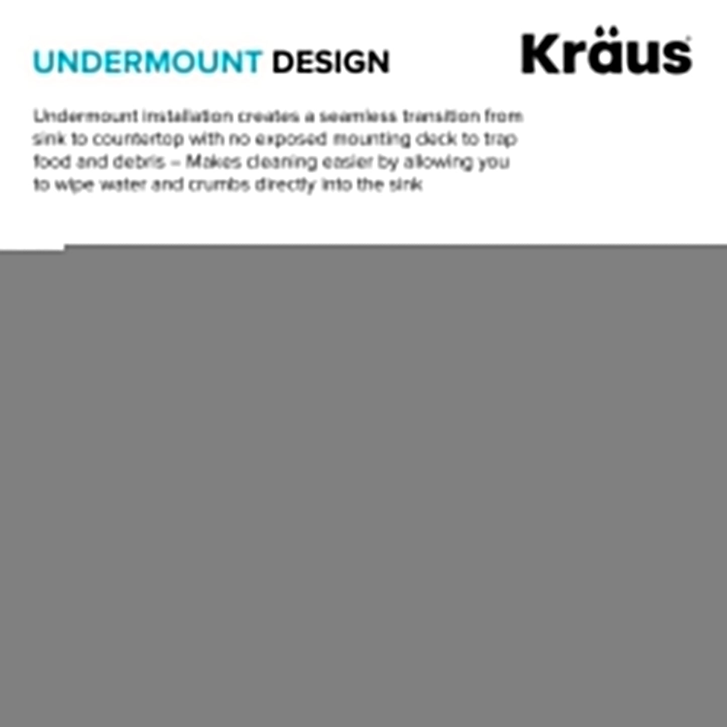 KRAUS Kore Workstation 21" Undermount 16 Gauge Bar or Kitchen Sink in PVD Gunmetal - KWU1101-21-PGM