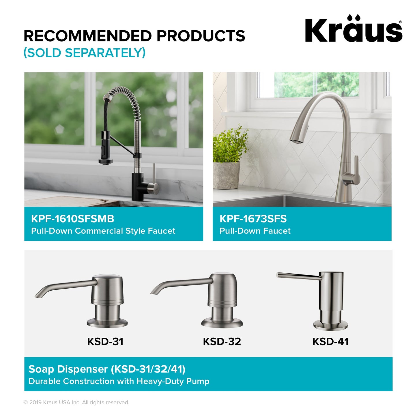 KRAUS Kore Workstation 23" Undermount 16 Gauge Single Bowl Stainless Steel Kitchen Sink with Accessories - KWU111-23