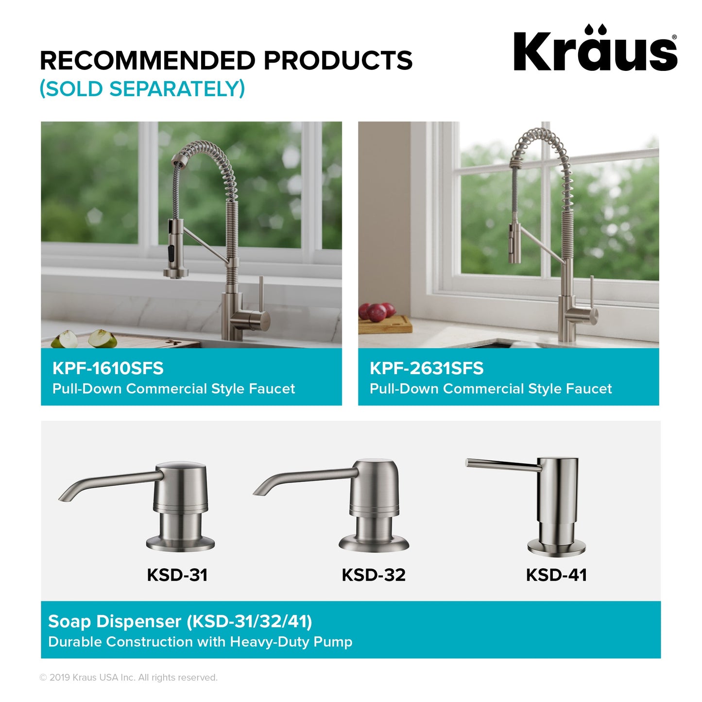 KRAUS Kore Workstation 27" Undermount 16 Gauge Single Bowl Stainless Steel Kitchen Sink with Accessories - KWU110-27