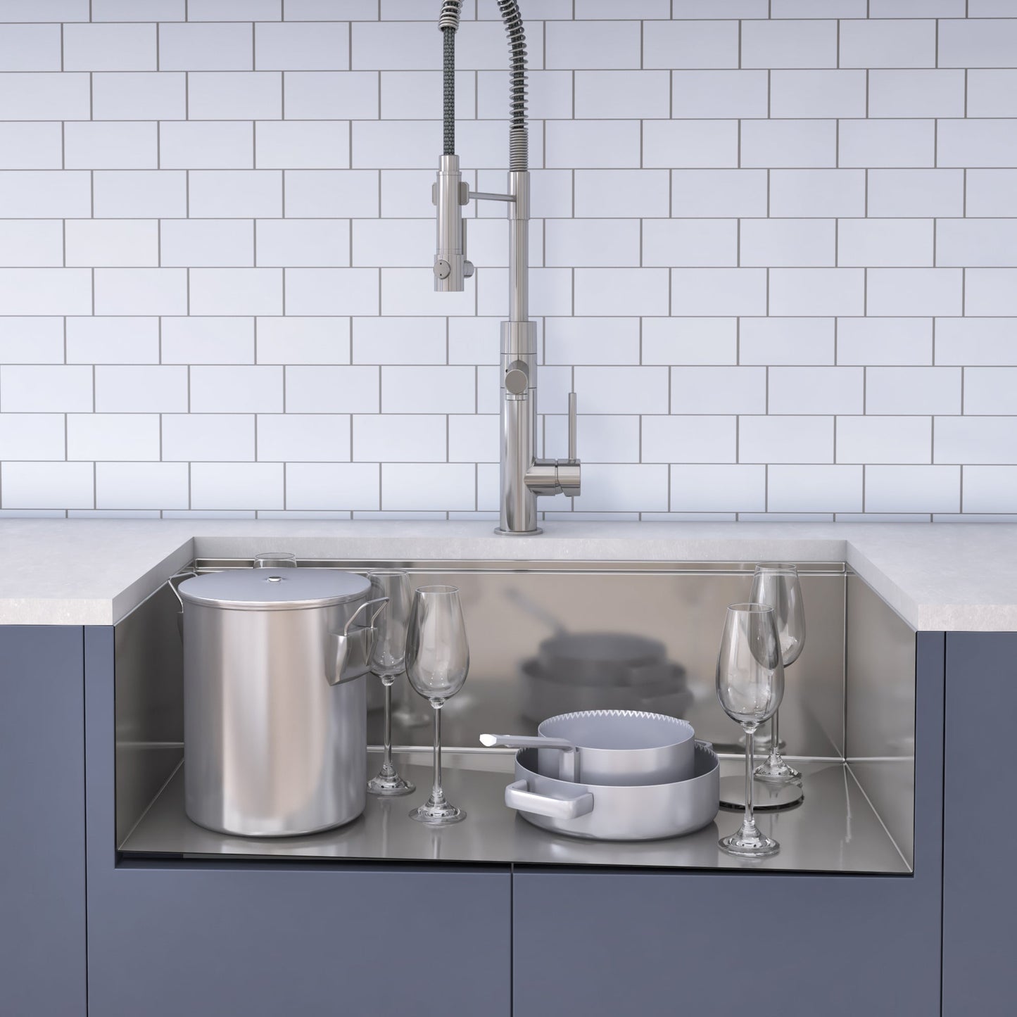 KRAUS Kore Workstation 27" Undermount 16 Gauge Single Bowl Stainless Steel Kitchen Sink with Accessories - KWU110-27