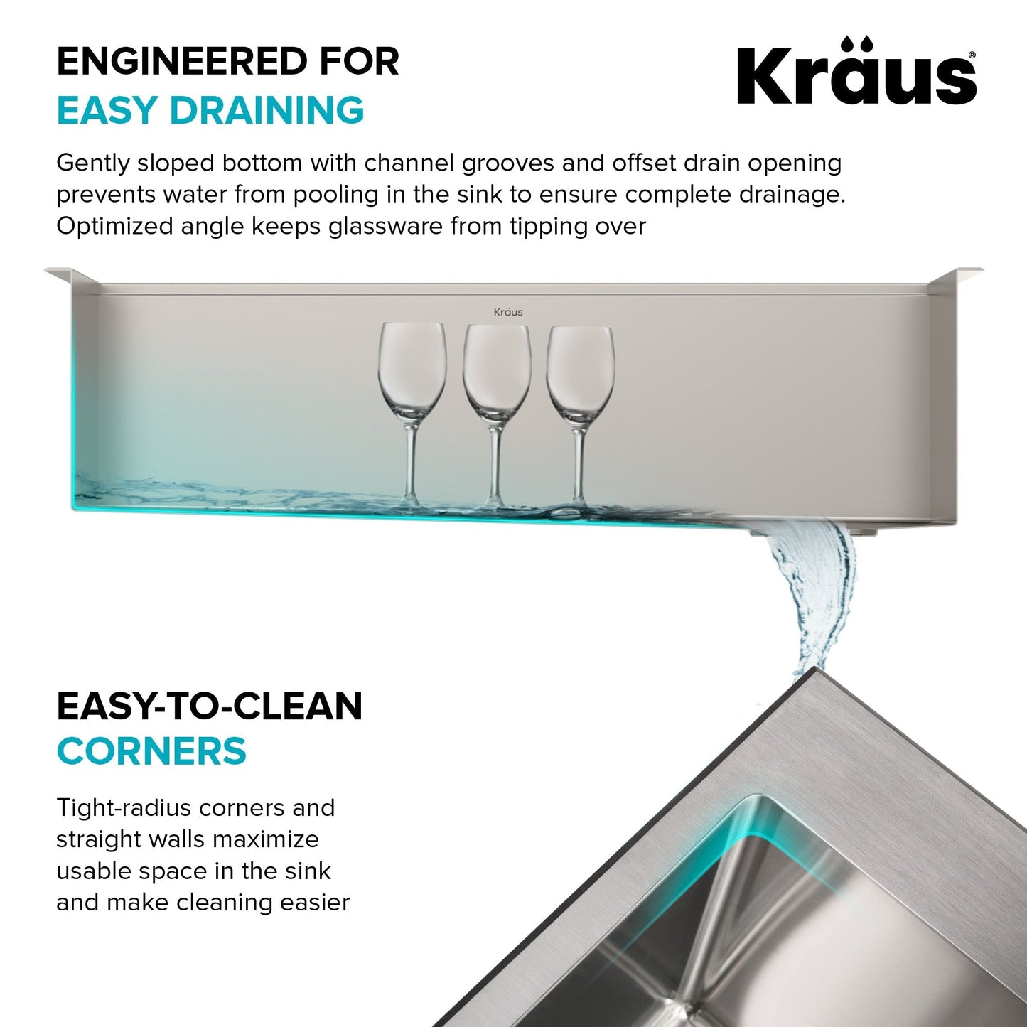 KRAUS Kore Workstation 32" Undermount 16 Gauge Single Bowl Stainless Steel Kitchen Sink with Accessories - KWU110-32