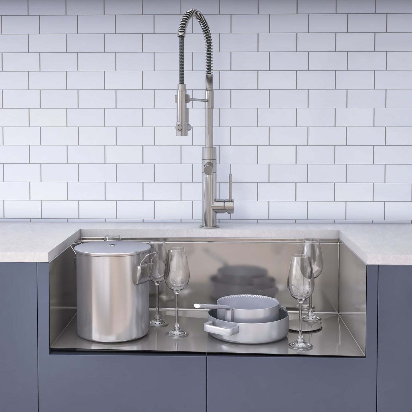 KRAUS Kore Workstation 32" Undermount 16 Gauge Single Bowl Stainless Steel Kitchen Sink with Accessories - KWU110-32