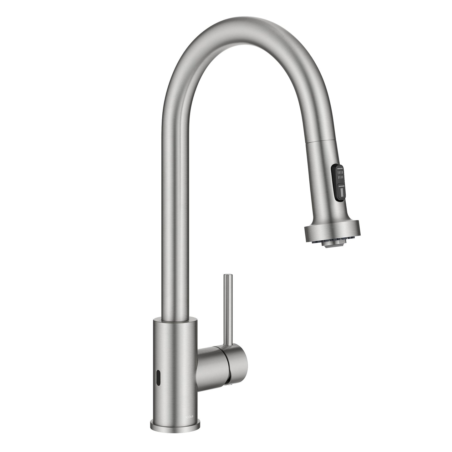 KRAUS Sensor Touchless Single Handle Pull Down Kitchen Faucet in Spot-Free Stainless - KSF-1616SFS