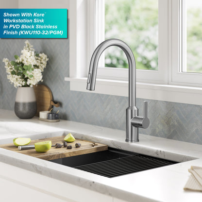 KRAUS Oletto Touchless Pull-Down Kitchen Faucet in Spot-Free Stainless Steel - KSF-2830SFS