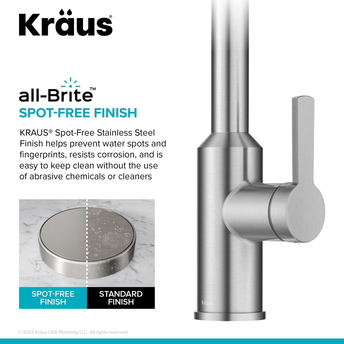 KRAUS Oletto Touchless Pull-Down Kitchen Faucet in Spot-Free Stainless Steel - KSF-2830SFS