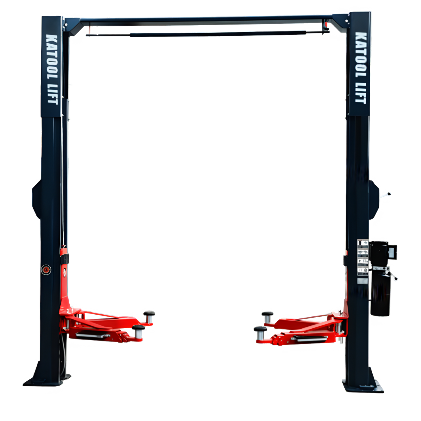 Katool Two Post Asymmetrical Vehicle Lift 11,000lbs Single Point Lock Release - KT-AS110D