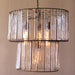 Kalalou Two-Tiered Round Pendant Light With Glass Chimes - CQ7411