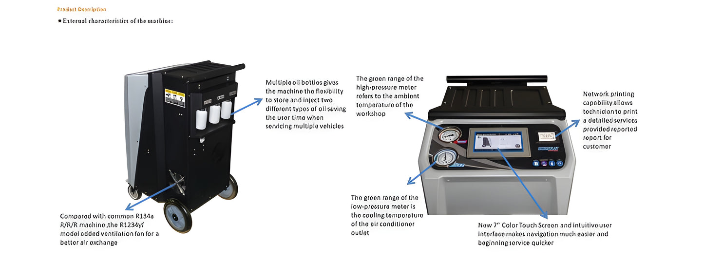 Katool Fully Automatic Recovery, Recycle & Recharge DUAL AC1800 Machine - R-134A