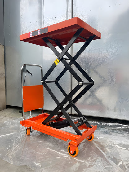 Katool Hydraulic Lift Table Cart 330lbs Manual Scissor Lift Table - KT-Lift