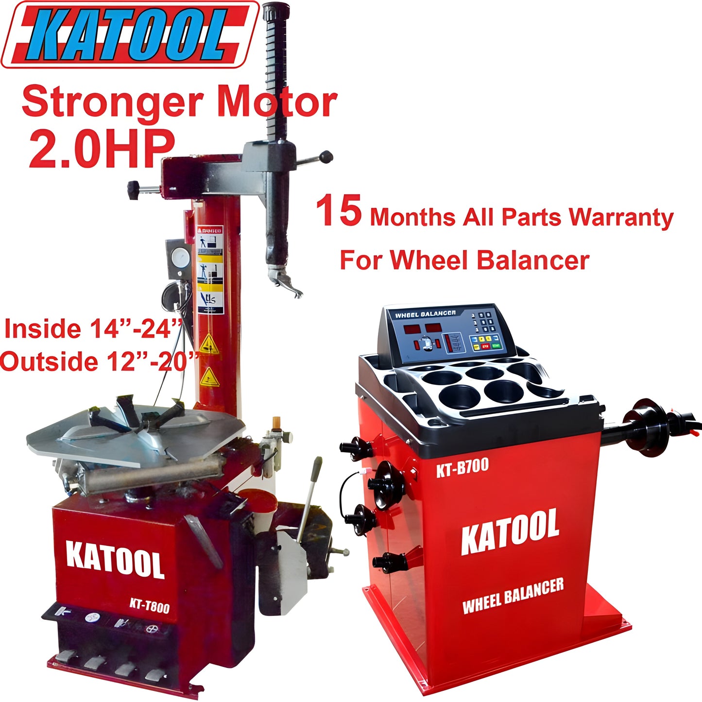 Katool Tire Changer T800 & Wheel Balancer B700 - T800+B700