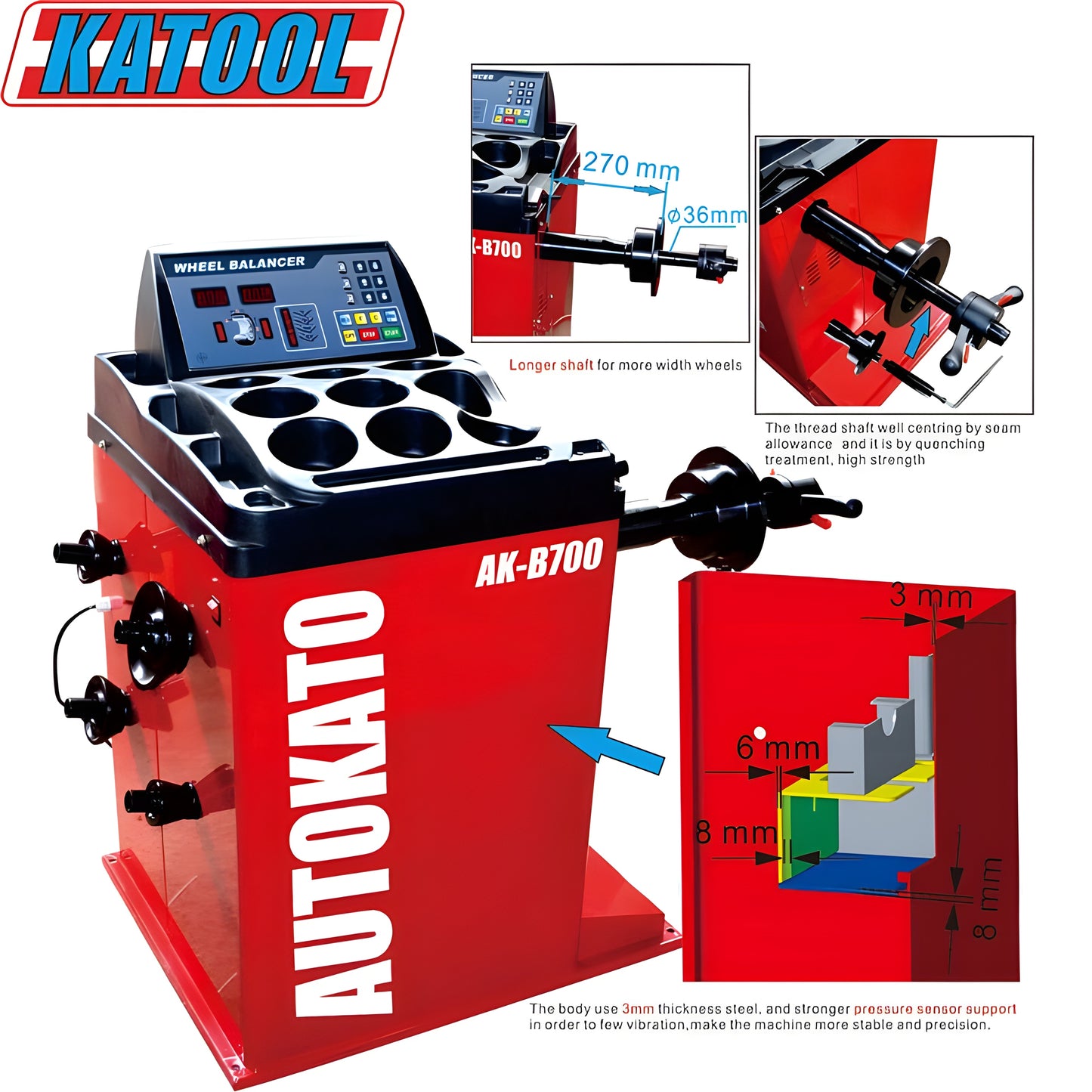 Katool Tire Changer T800 & Wheel Balancer B700 - T800+B700