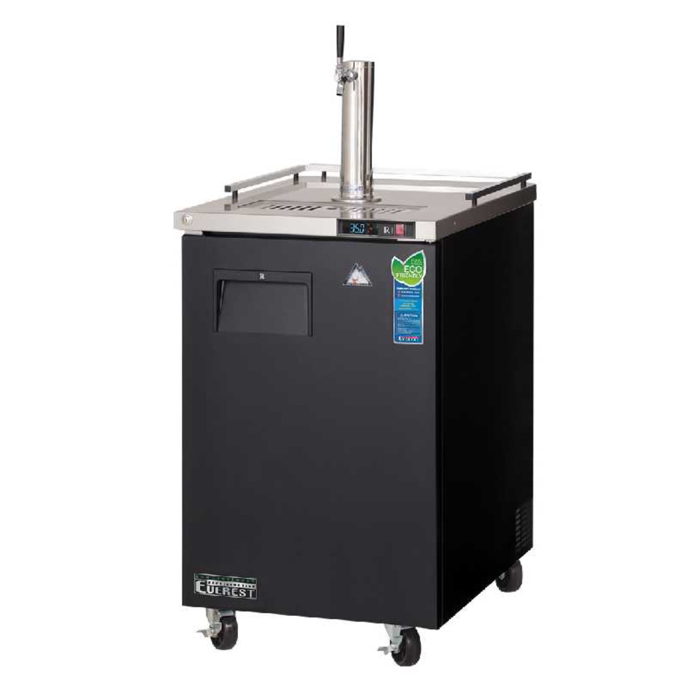 Everest Commercial 23" Nitro Cold Brew Coffee Dispenser Refrigerator 8 Cu. Ft. - ECF1