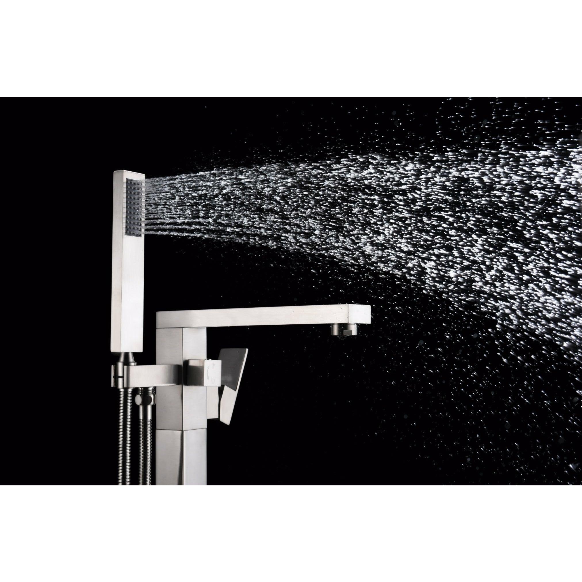 Anzzi Khone 2-Handle Claw Foot Tub Faucet with Hand Shower FS-AZ0037 - FS-AZ0037BN