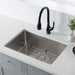 Kibi 26" x 18" x 10" Handcrafted Undermount Single Bowl Kitchen Sink With Satin Finish - K1-S26