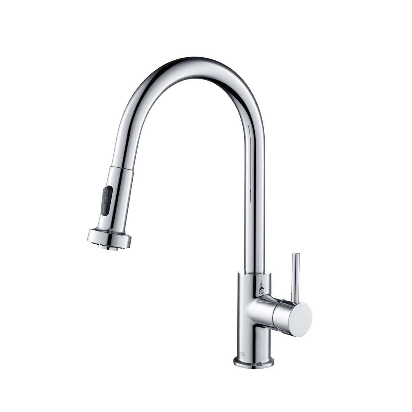 Kibi Casa Single Handle High Arc Pull Down Kitchen Faucet in Chrome Finish - KKF2002CH