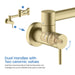 Kibi Circular Kitchen Pot Filler in Brushed Gold Finish - KPF601BG