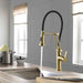 Kibi Engel Single Handle Pull Down Kitchen Faucet In Brushed Gold Finish - KKF2014BG