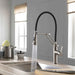 Kibi Engel Single Handle Pull Down Kitchen Faucet In Brushed Nickel Finish - KKF2014BN