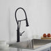 Kibi Engel Single Handle Pull Down Kitchen Faucet In Matte Black Finish - KKF2014MB