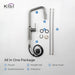 Kibi Macon Single Handle High Arc Pull Down Kitchen Faucet With Soap Dispenser in Titanium Finish - C-KKF2007TT-KSD100TT