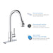 Kibi Single Handle Pull Down Kitchen Faucet With Touch Sensor In Chrome Finish - F102CH-S