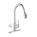 Kibi Single Handle Pull Down Kitchen Faucet With Touch Sensor In Chrome Finish - F102CH-S