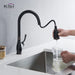 Kibi Summit Single Handle High Arc Pull Down Kitchen Faucet With Soap Dispenser in Oil Rubbed Bronze Finish - C-KKF2009ORB-KSD101ORB