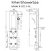 Pulse Showerspas Silver Glass Shower Panel - Kihei Ii Showerspa 1013-GL