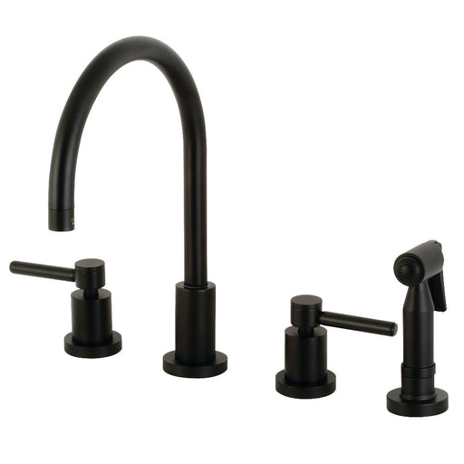 Kingston Brass Concord 8 in. Widespread Kitchen Faucet with Brass Sprayer - KS8720