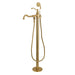 Kingston Brass English Country Freestanding Tub Faucet with Hand Shower - KS7138ABL