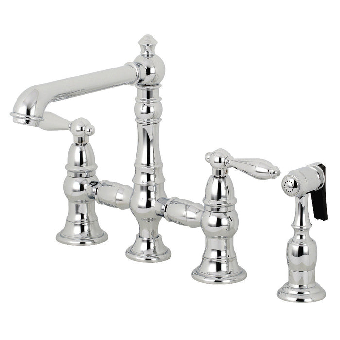 Kingston Brass English Country Kitchen Faucet with Side Sprayer - KS7276ALBS