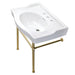 Kingston Brass Victorian 30-Inch Console Sink with Stainless Steel Legs - VPB33081ST