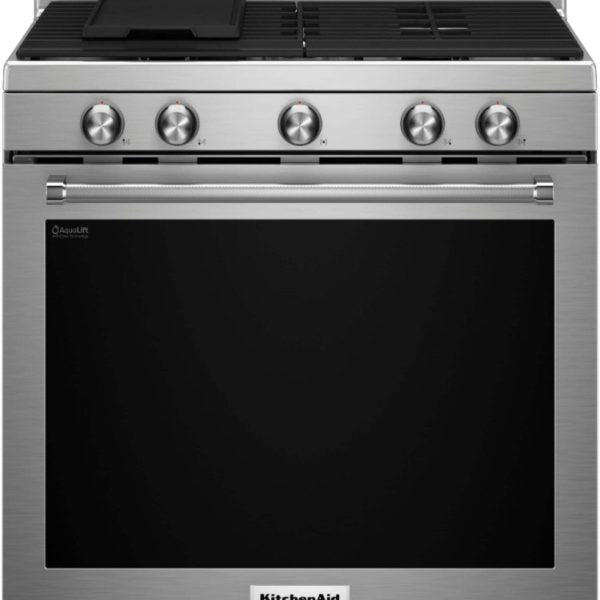 Monogram – 6.2 Cu. Ft. Freestanding Gas Convection Range with 6 Burners – Stainless steel - gas14