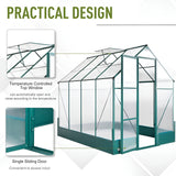 Outsunny 6' x 8' x 7' Walk-in Plant Polycarbonate Greenhouse - 845-421