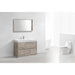 KubeBath Bliss 48 in. Free Standing Single Sink Modern Bathroom Vanity - FMB48-GW