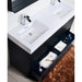 KubeBath Bliss 60 in. Free Standing Double Sink Modern Bathroom Vanity - FMB60D-GW