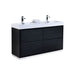 KubeBath Bliss 60 in. Free Standing Double Sink Modern Bathroom Vanity - FMB60D-GW