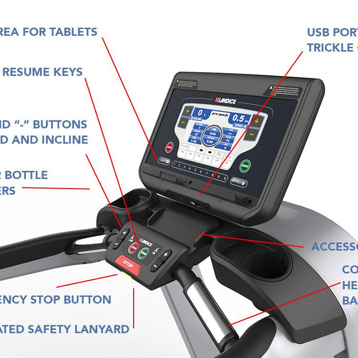 Landice L7 CLUB Pro Sports Treadmill - L790 CLUB