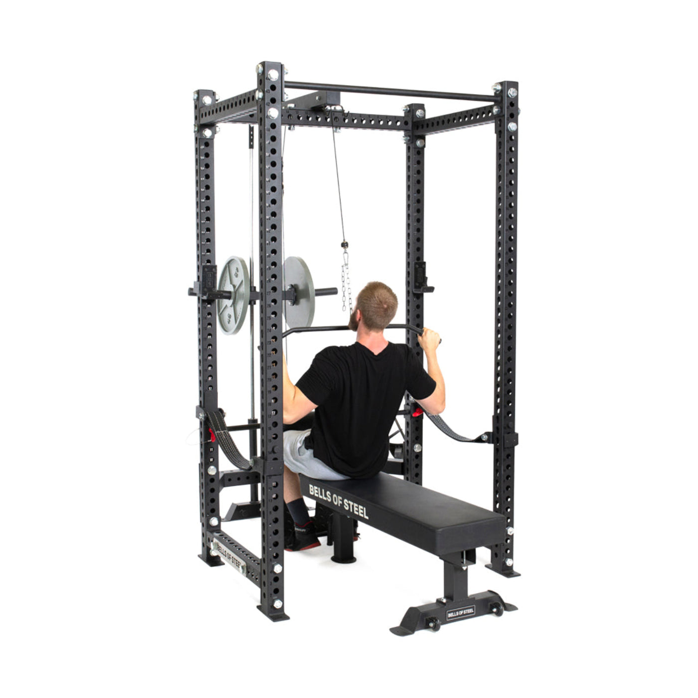 Bells Of Steel Lat Pulldown & Low Row Rack Attachment - Hydra & Manticore - 72-LA-RA-HDR-SET