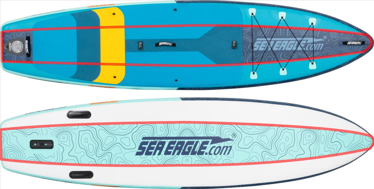 Sea Eagle LB11K_EP LongBoard 11 Inflatable Board Electric Pump Package New - LB11K_EP