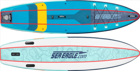Sea Eagle LB11K_EP LongBoard 11 Inflatable Board Electric Pump Package New - LB11K_EP