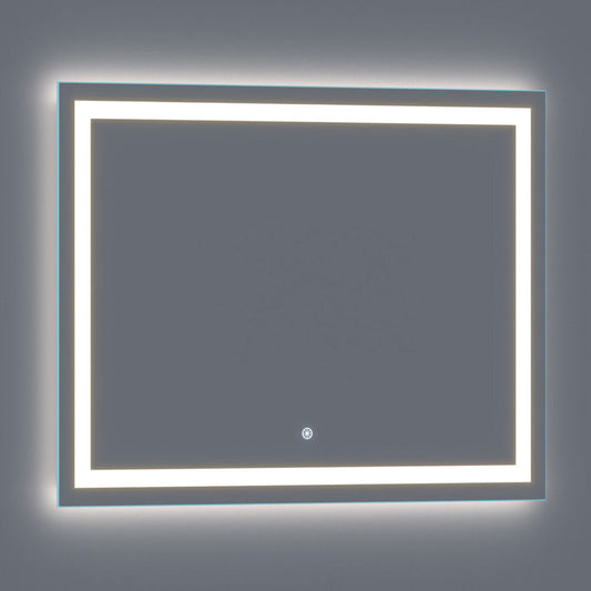 Arpella - Lumina 48 in. x 36 in. LED Lighted Vanity Mirror with Built-In Dimmer and Anti-Fog Feature - LEDSM2048