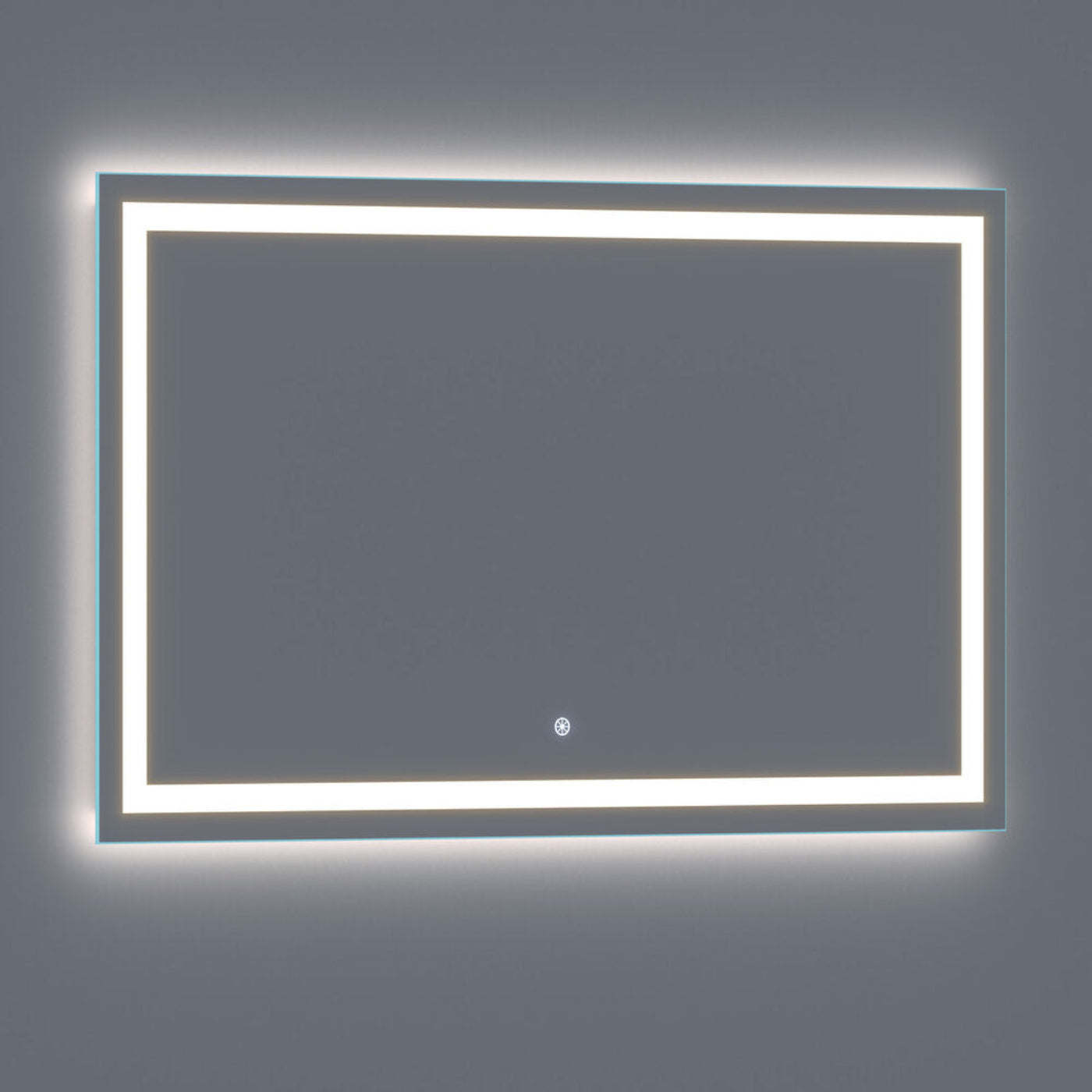 Arpella - Lumina 60 in. x 36 in. LED Lighted Vanity Mirror with Built-In Dimmer and Anti-Fog Feature - LEDSM2060