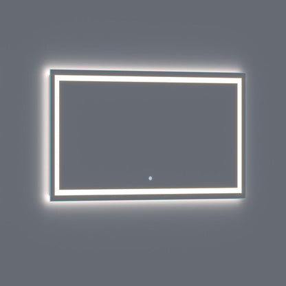 Arpella - Lumina 70 in. x 36 in. LED Lighted Vanity Mirror with Built-In Dimmer and Anti-Fog Feature - LEDSM2070