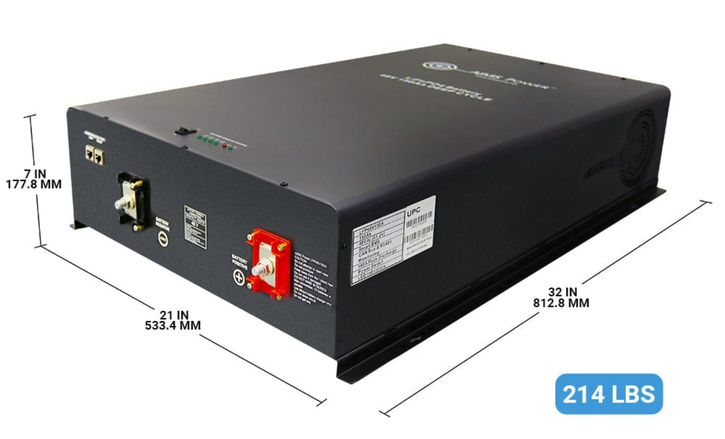 Aims Power LiFePO4 24V 400 AH Lithium Battery - LFP24V400A