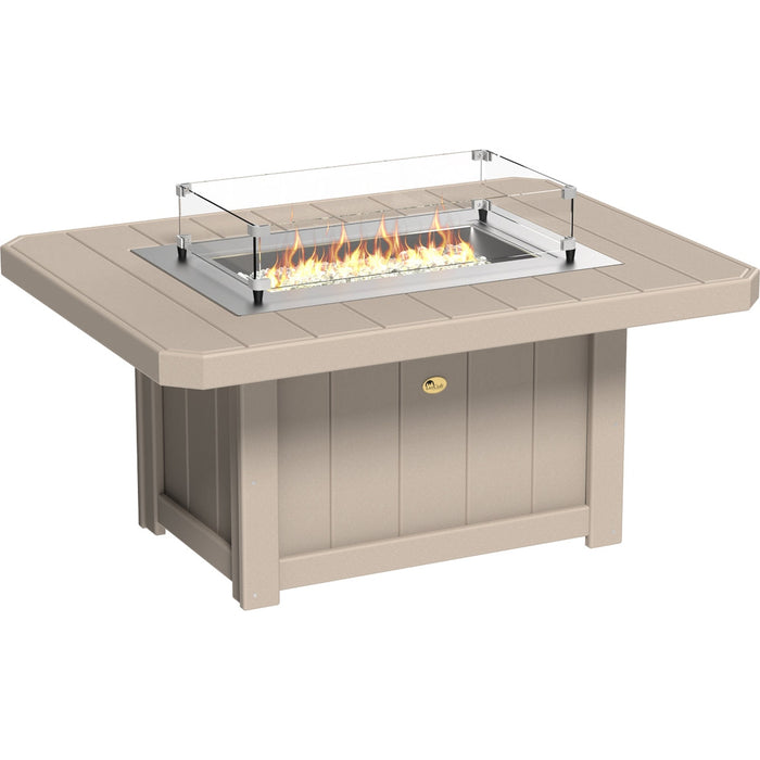 LuxCraft Lumin Fire Pit 51" Rectangular - LFP51RCB