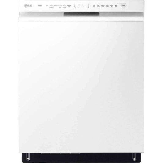 LG 24 in. Front Control Dishwasher with QuadWash and 3rd Rack in White (LDFN4542W)