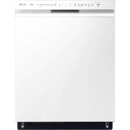 LG 24 in. Front Control Dishwasher with QuadWash and 3rd Rack in White (LDFN4542W)