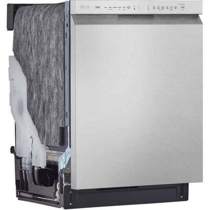 LG 24 in. Front Control Dishwasher with QuadWash in Stainless Steel (LDFN4542S)